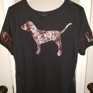 VS pink bling shirt